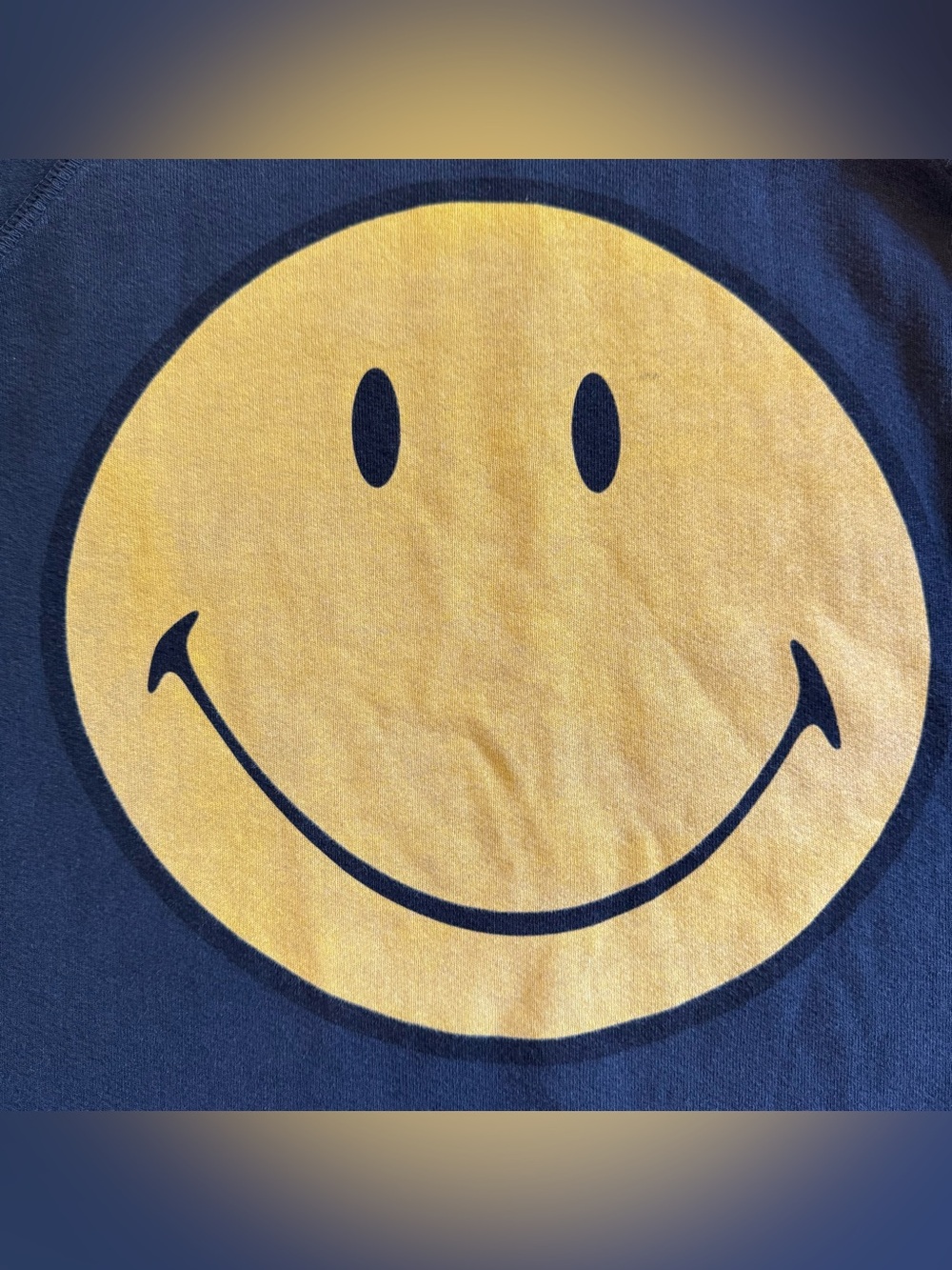 Smiley Retro Brand Los Angeles smiley face cotton oversized sweater grey small - Picture 4 of 9